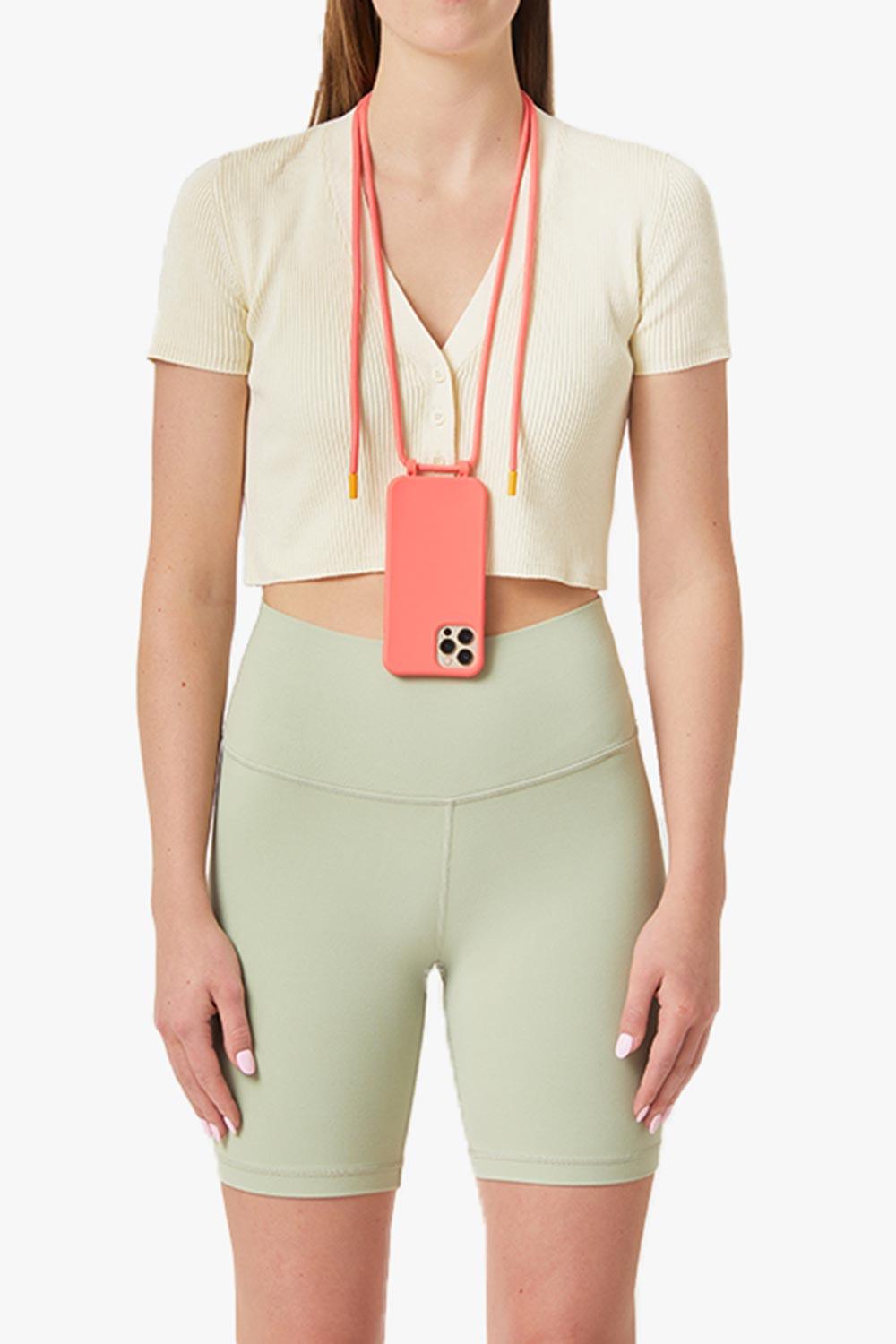 Bonibi-Askılı Telefon Kılıfı Coral/Tangerine-Telefon Kılıfı-2-Milagron.com