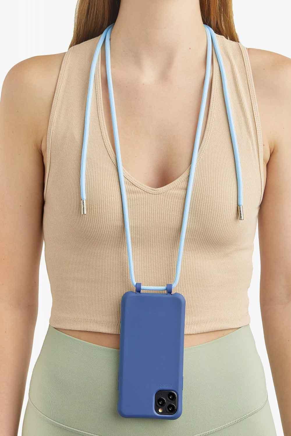 Bonibi-Askılı Telefon Kılıfı Marine Cornflower-Telefon Kılıfı-4-Milagron.com