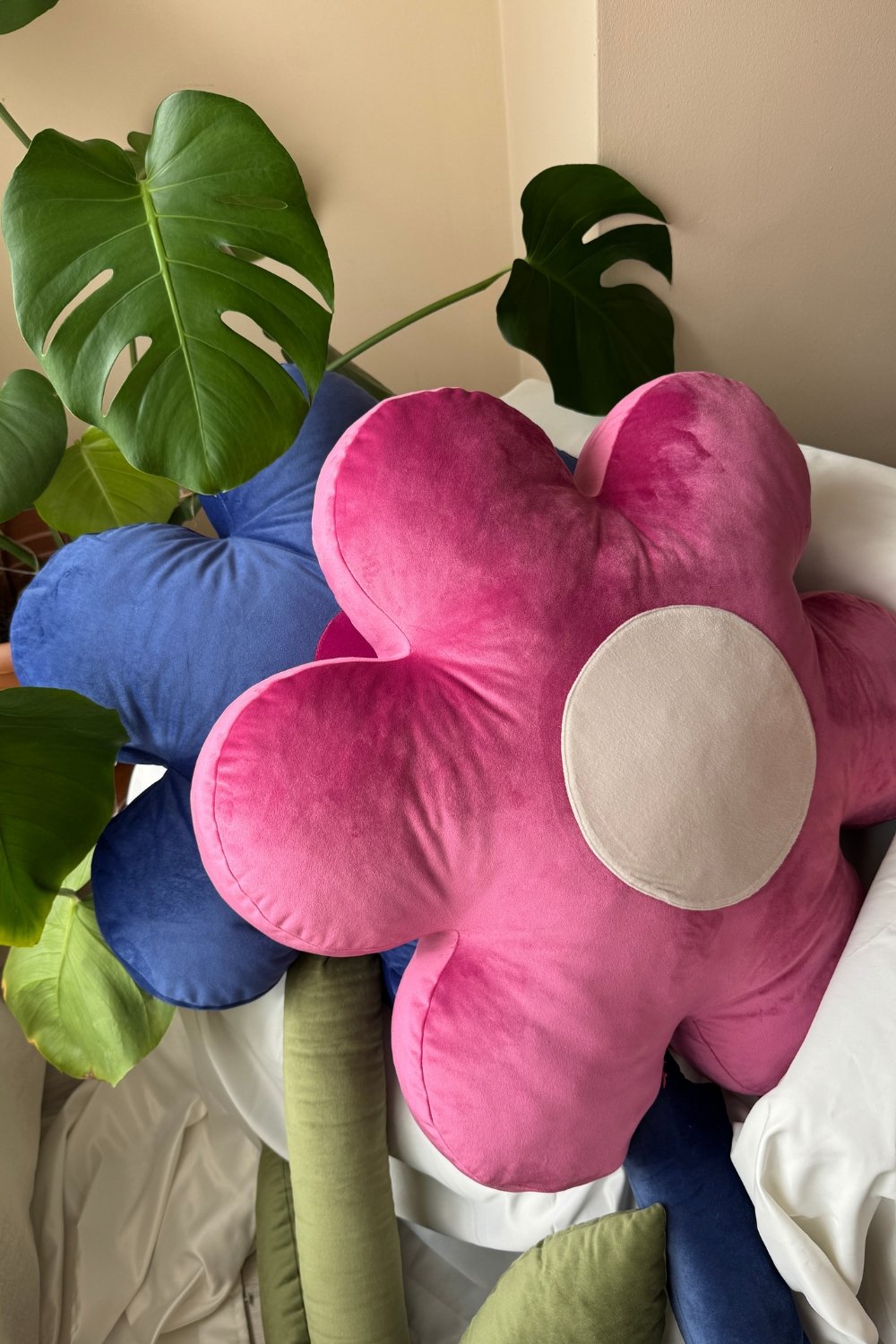 Börb-Dev Pembe Çiçek Yastık-Yastık-2-Milagron.com