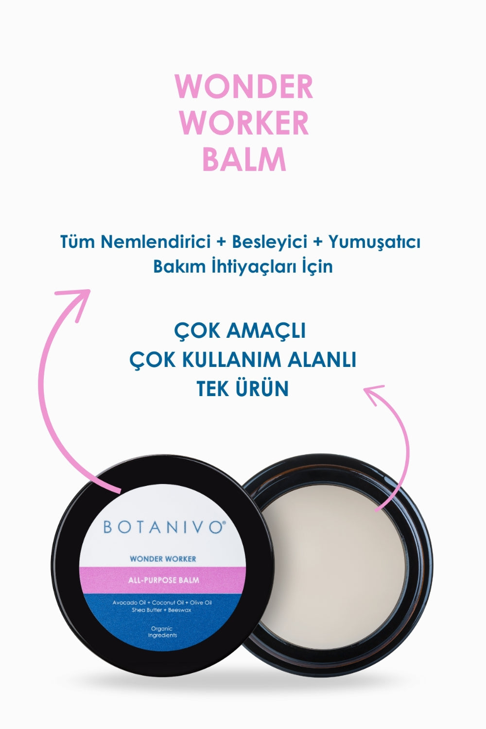 Botanivo-Botanivo Botani - Multi Set | Çok Amaçlı Tamanu Balm 5 Ml & Çok Amaçlı Wonder Balm 30 Ml | Organik İçerikli-Vücut Kremi-3-Milagron.com
