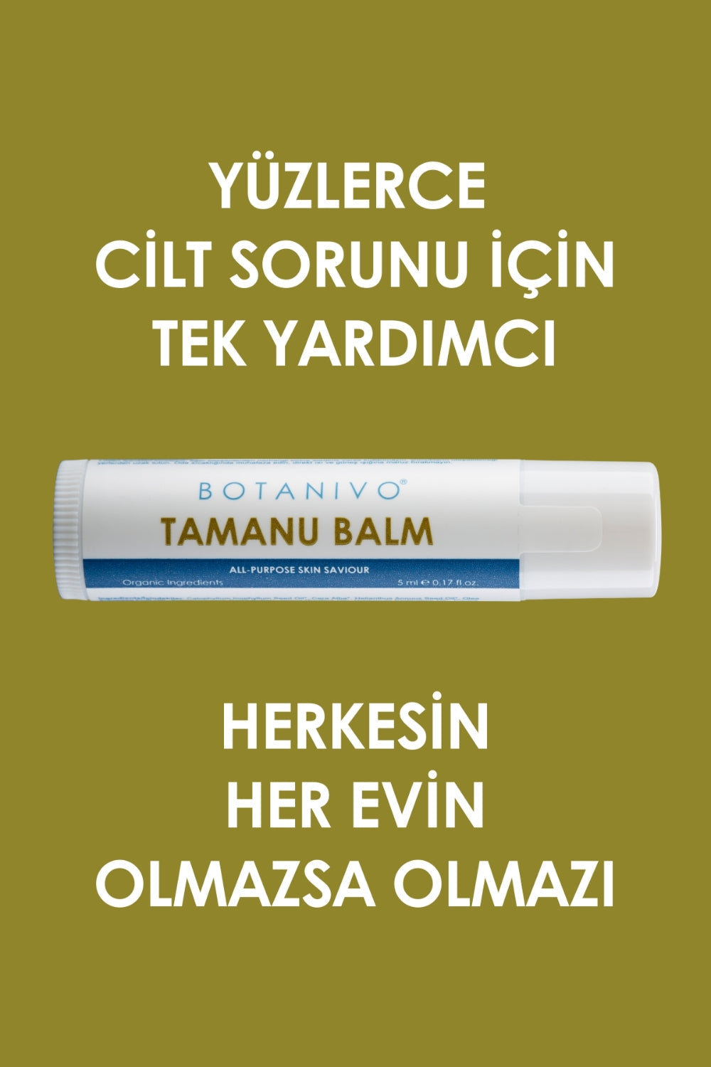 Botanivo-Botanivo Çok Amaçlı Tamanu Balm | Cilt Kurtarıcı, Onarıcı, Yatıştırıcı | Organik İçerikli | 5 Ml Stick-Vücut Kremi-3-Milagron.com