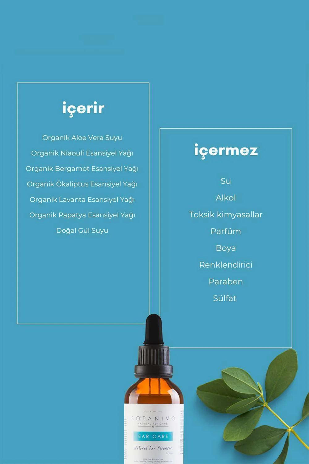 Botanivo-Botanivo Köpekler İçin Hassas Kulak Temizleme & Bakım Solüsyonu | Koku & Kaşıntı Önleyici | Organik | 50 Ml-Köpek-3-Milagron.com