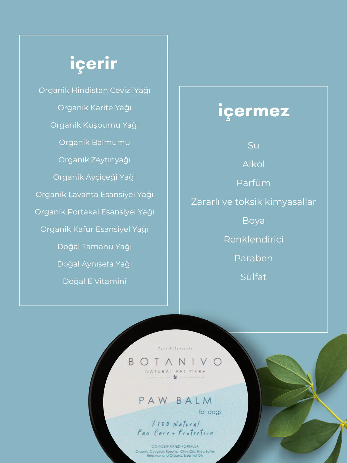 Botanivo-Botanivo Köpekler İçin Pati Bakım + Onarım + Koruma Balmı | Organik İçerikli | 30 Ml-Köpek-2-Milagron.com