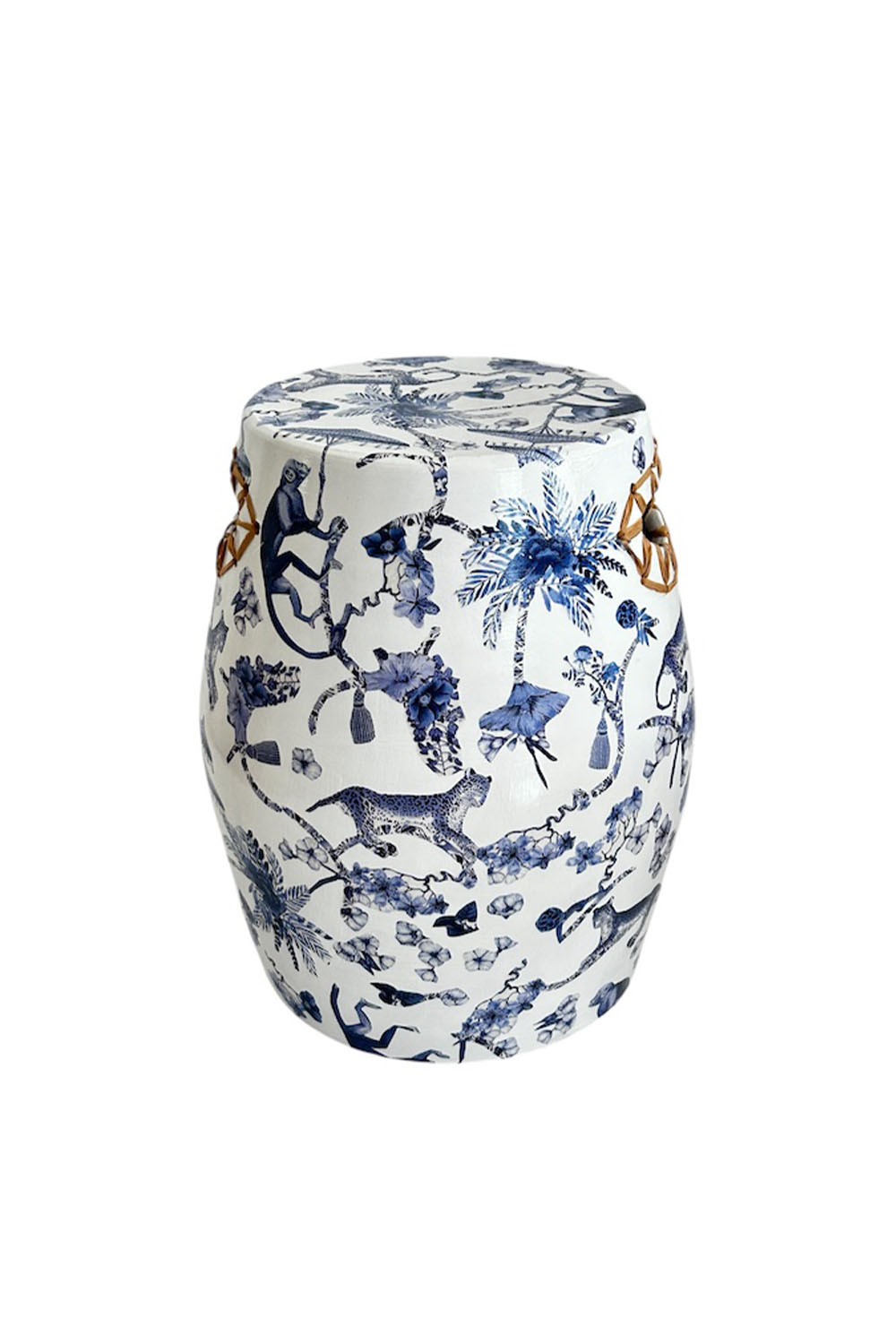 Hasır Detay Monkey Seramik Sehpa - 1