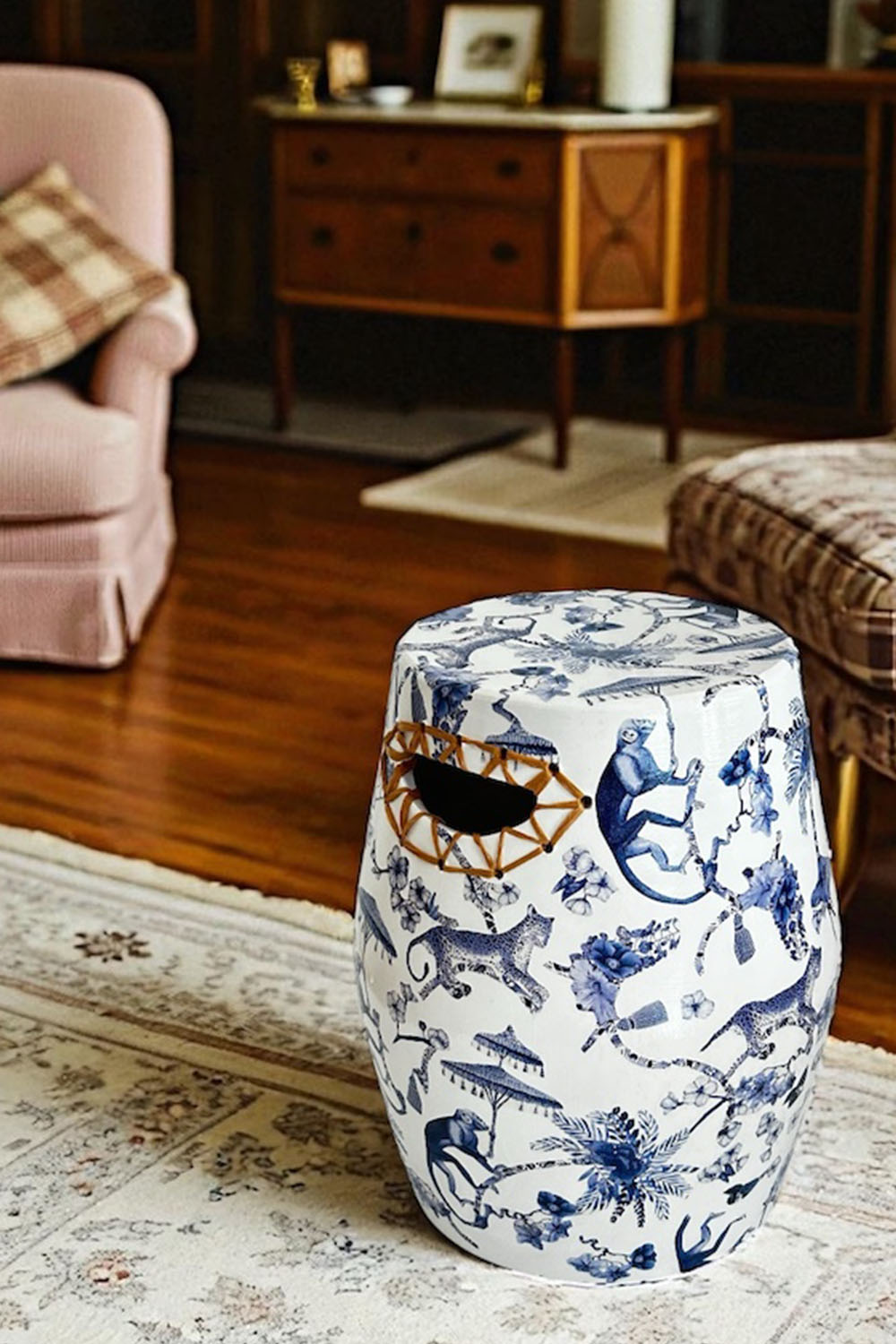 Hasır Detay Monkey Seramik Sehpa - 2