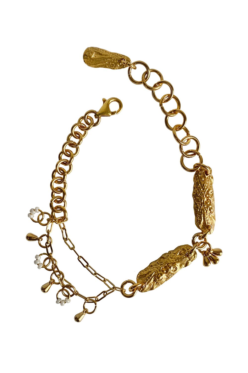 Brambuta-Enuma Bileklik Gold Beyaz-Bileklik-1-Milagron.com