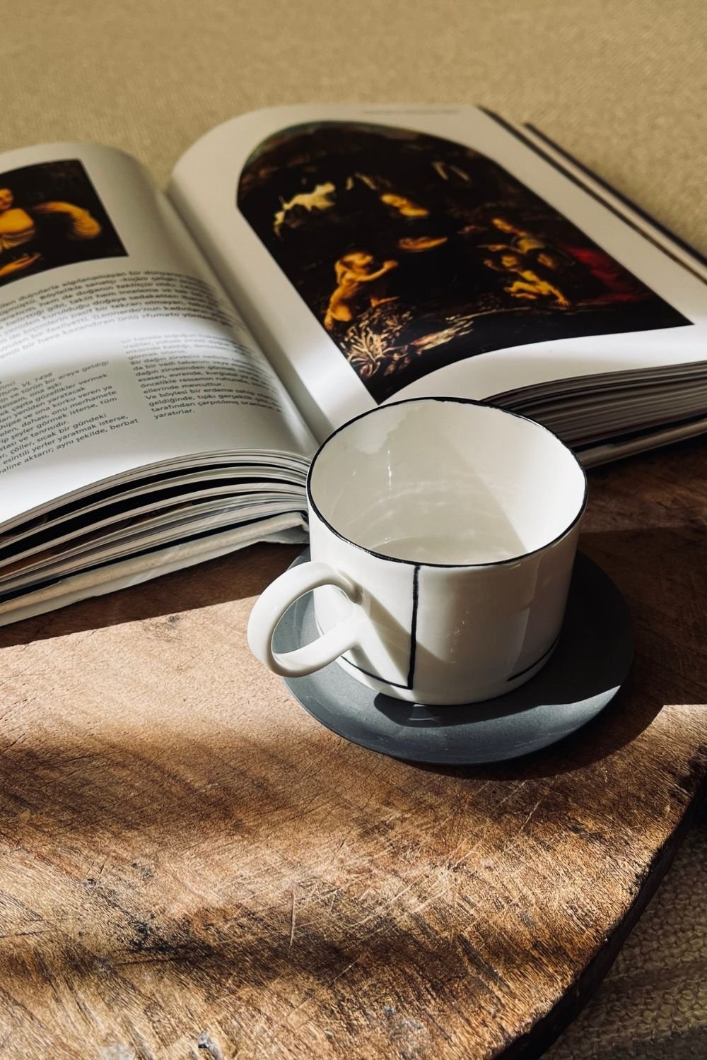 Büşra Mert Artworks-Black Line Mini-Bardak-1-Milagron.com