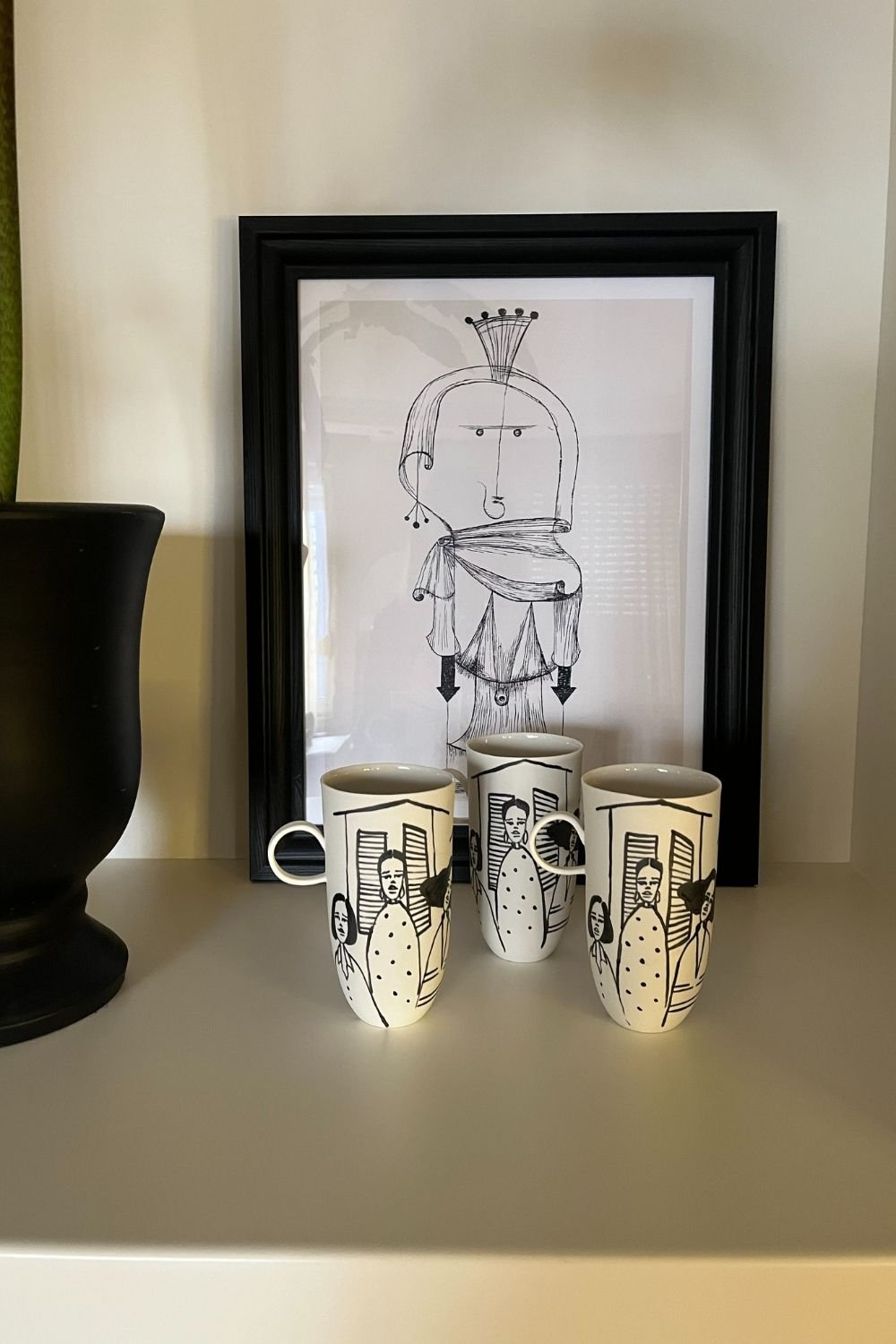 Büşra Mert Artworks-Mahalle Uzun Kupa-Bardak-1-Milagron.com