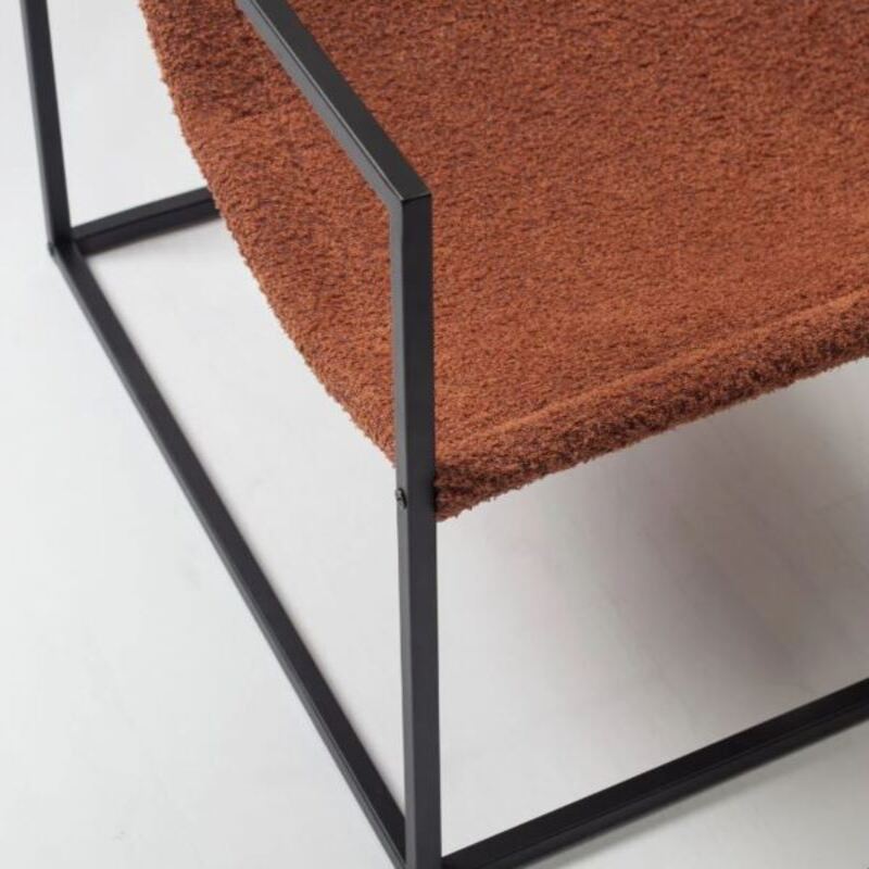 By Kalkan-Berjer D'aci̇er Metal Bahçe, Salon Berjeri-Tekli Koltuk-3-Milagron.com