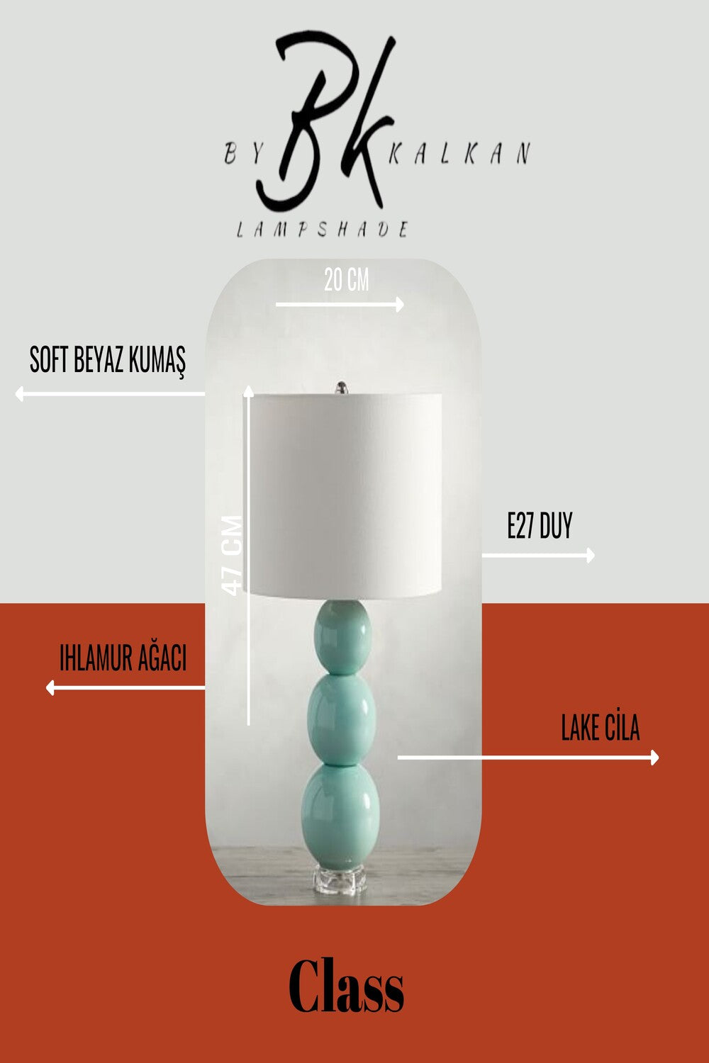 By Kalkan-Class Handmade Komodin Üstü, Şifonyer Üstü Modern Ahşap Abajur-Abajur-2-Milagron.com