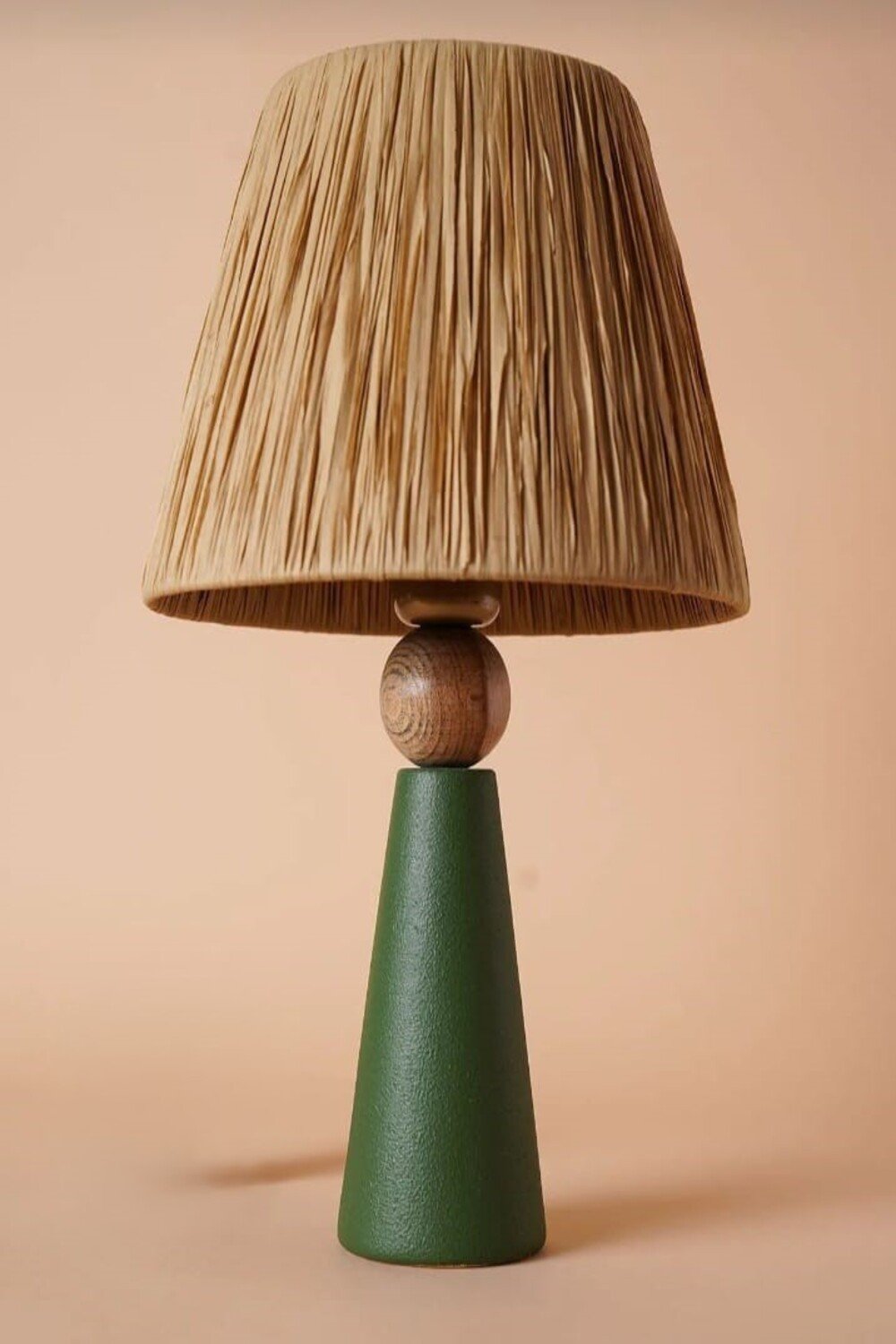 By Kalkan-Lion Ahşap Ayaklı Lake Cilalı Abajur, Masa Lambası-Abajur-1-Milagron.com