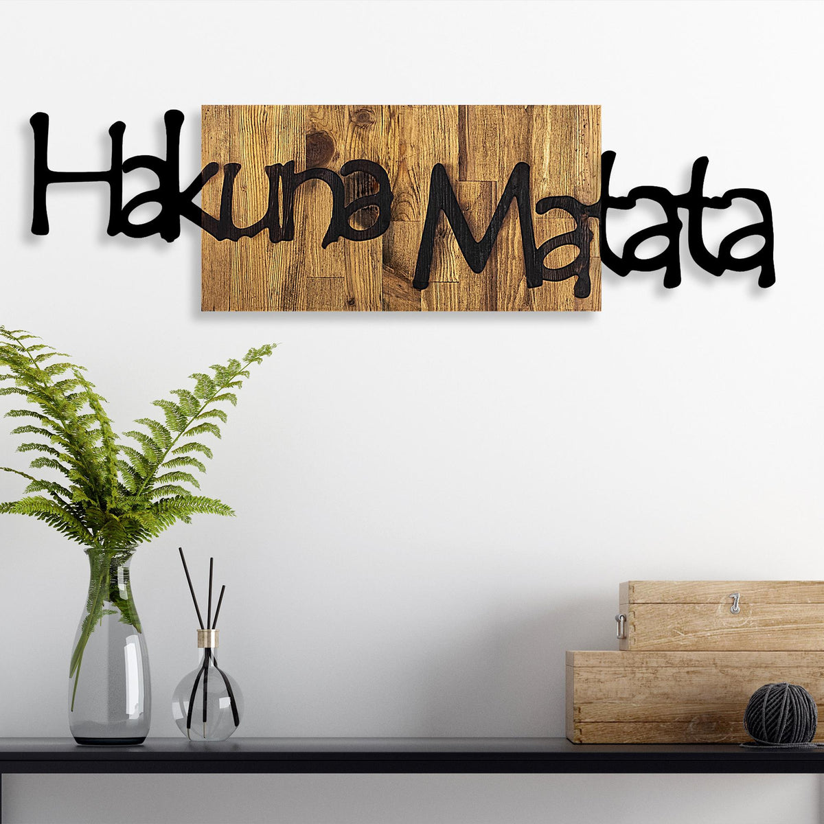 Ma-251 Ahşap Metal Duvar Tablosu