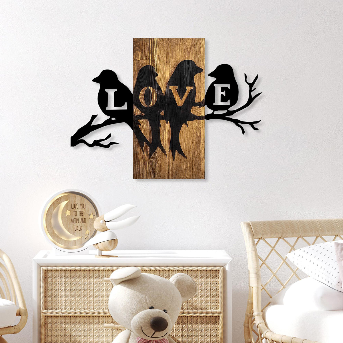 Ma-408 Ahşap Metal Duvar Tablosu