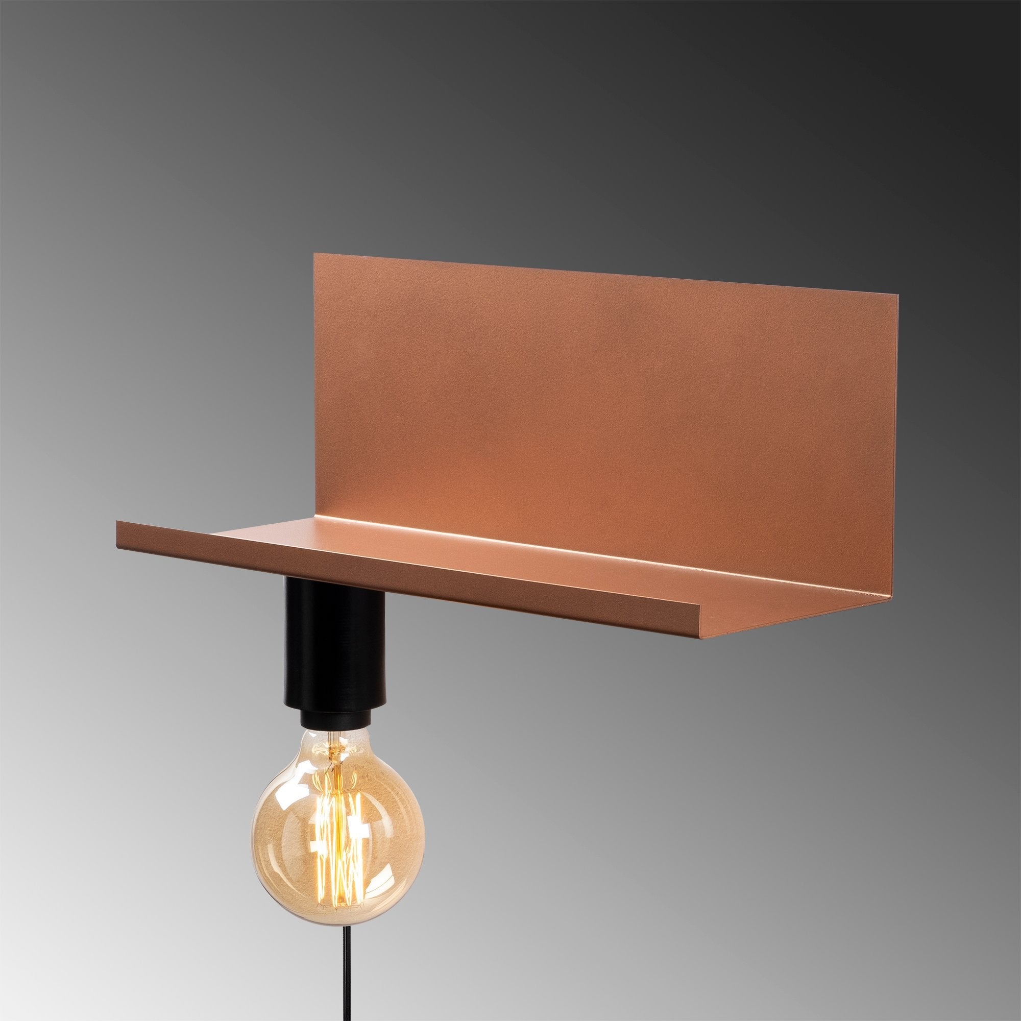 Brookara 501 Copper Black Rustik Aplik Duvar Aydınlatma