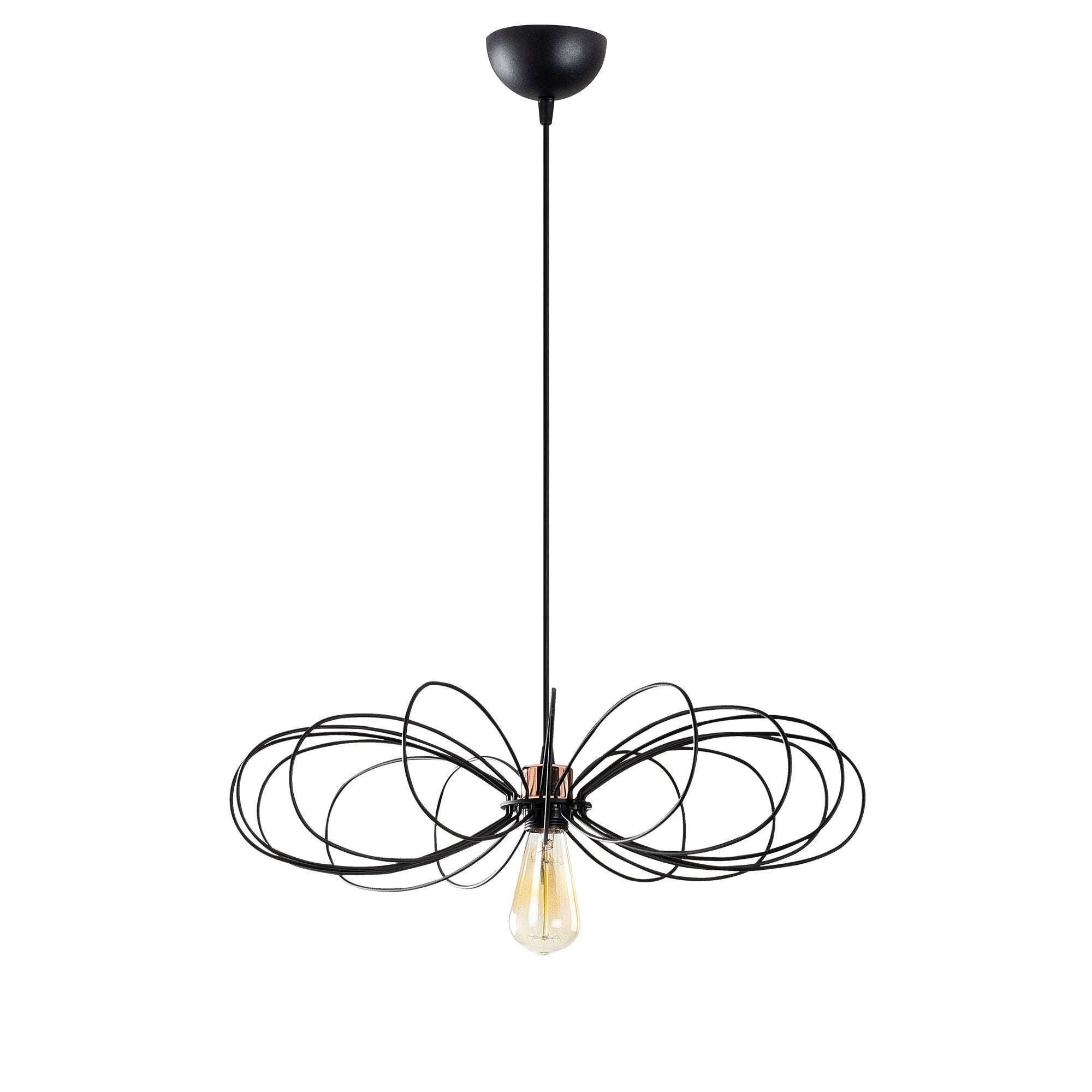 Corona 707 1 Black Tel Sarkıt Aydınlatma