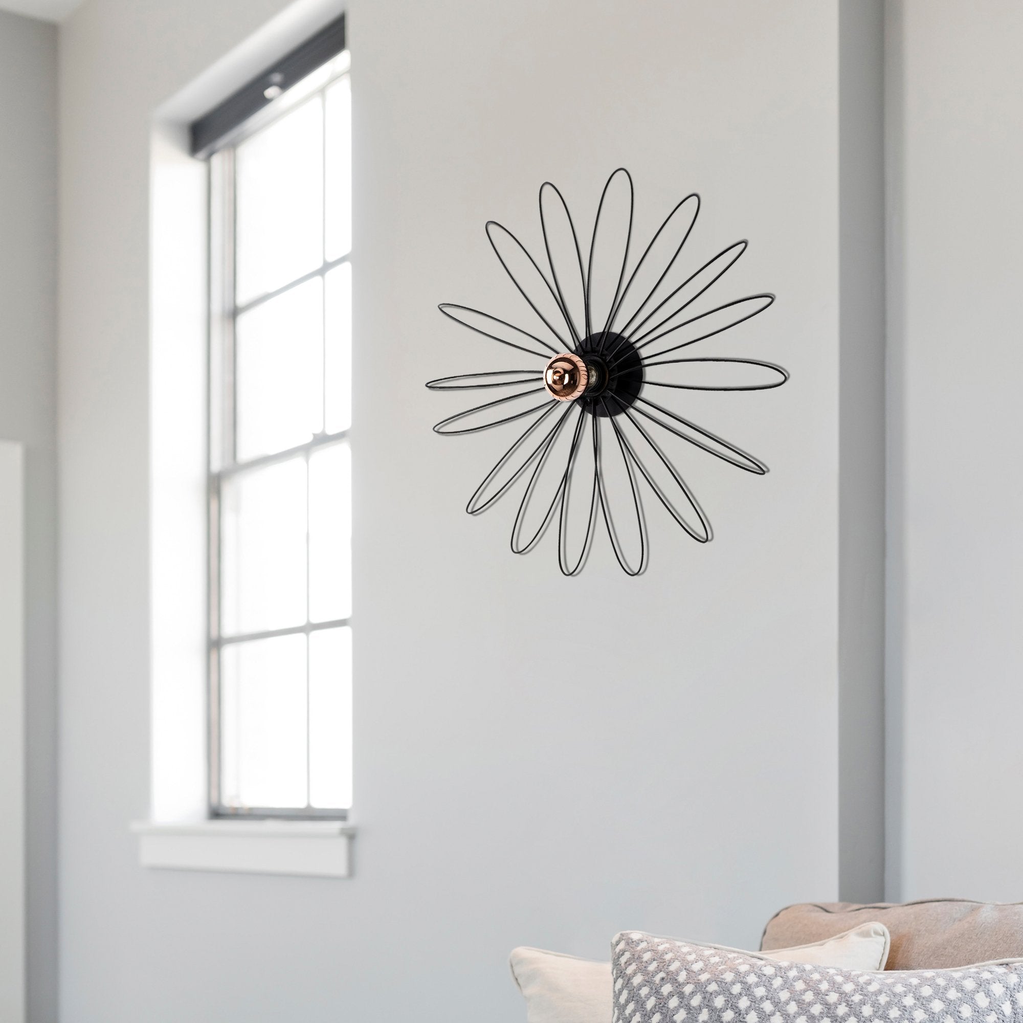 Corona 707 Black Tel Aplik Duvar Aydınlatma
