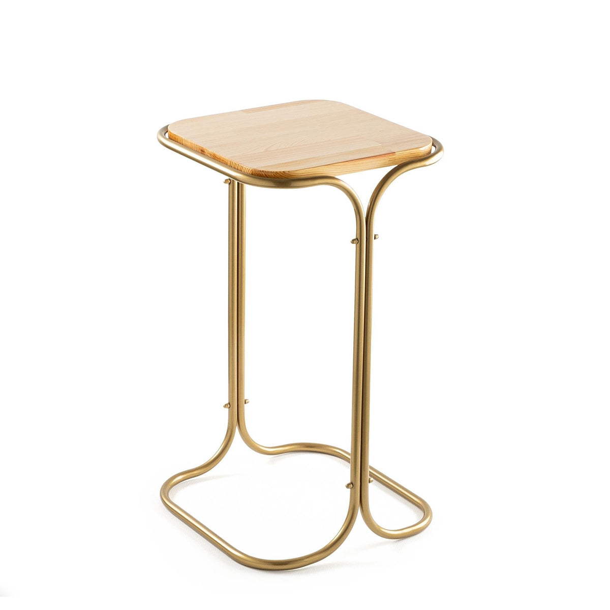 Shb-001-C Dekoratif Ahşap Metal Sehpa