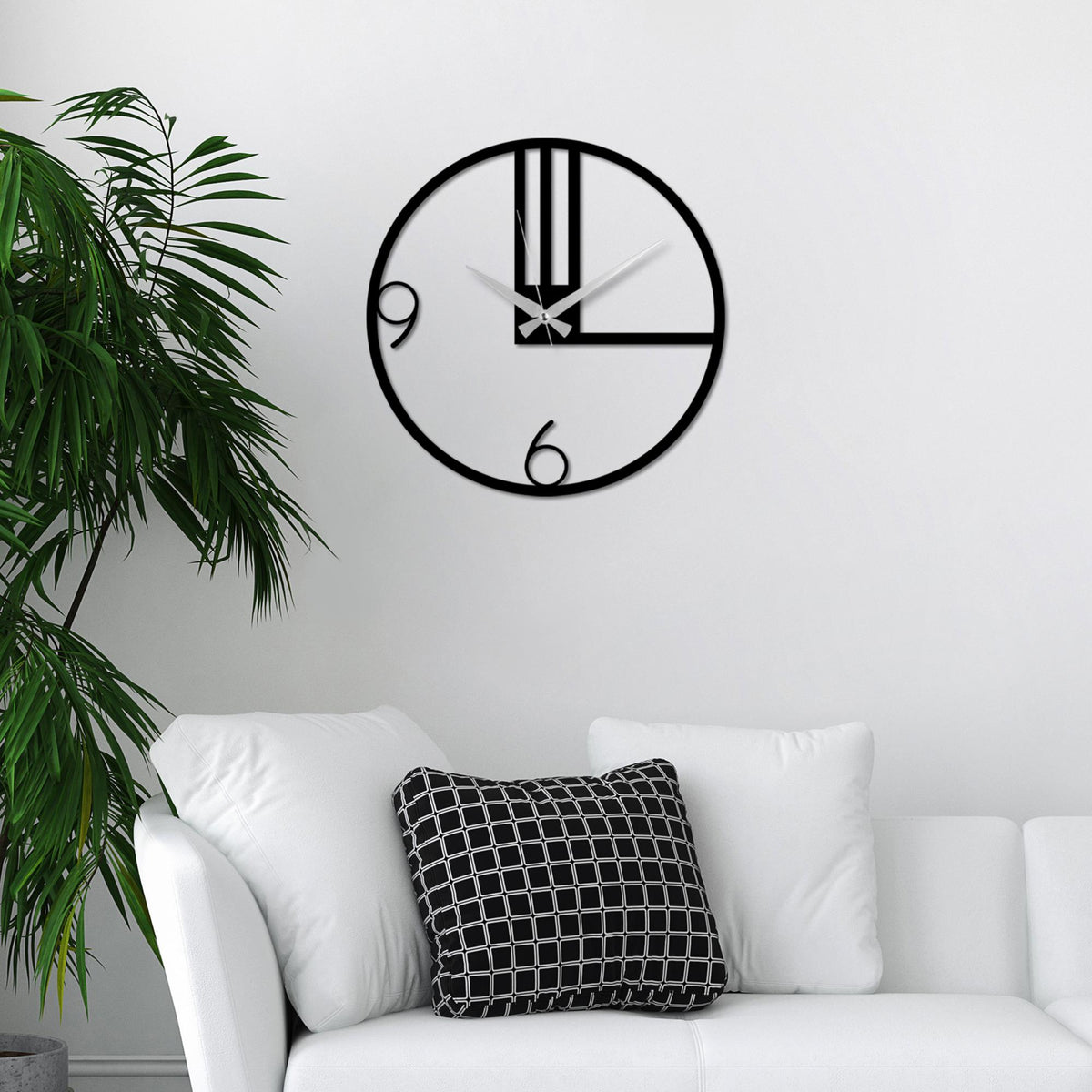 Watch-054 Dekoratif Metal Duvar Saati