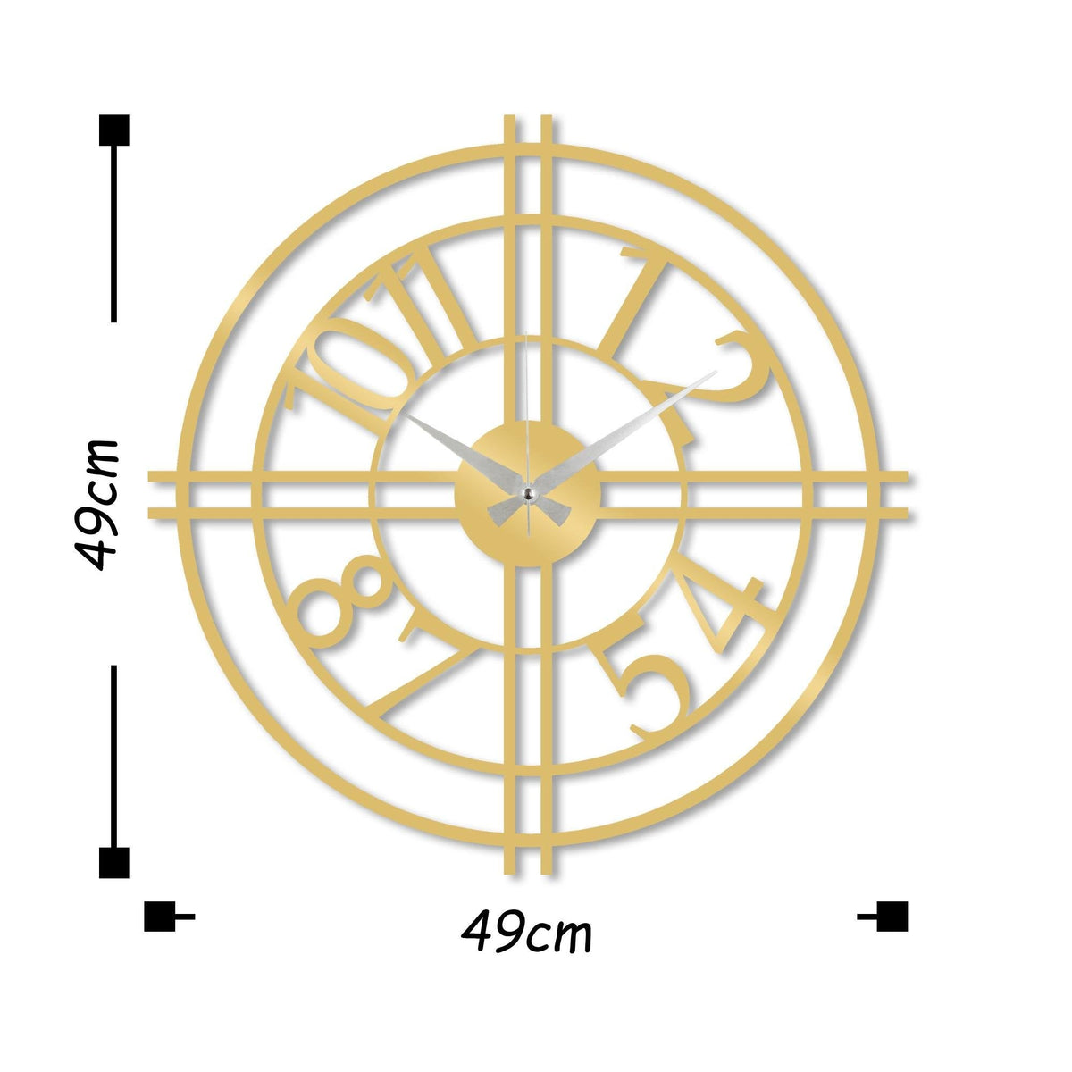 Watch-033-A Dekoratif Metal Duvar Saati
