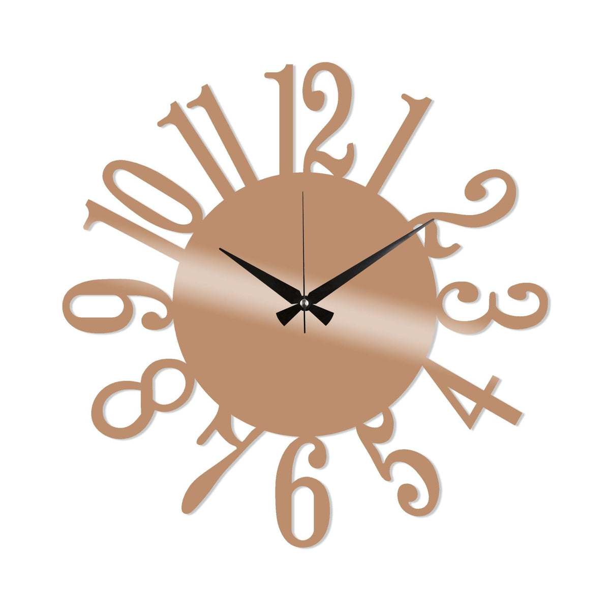 Watch-014-B Dekoratif Metal Duvar Saati