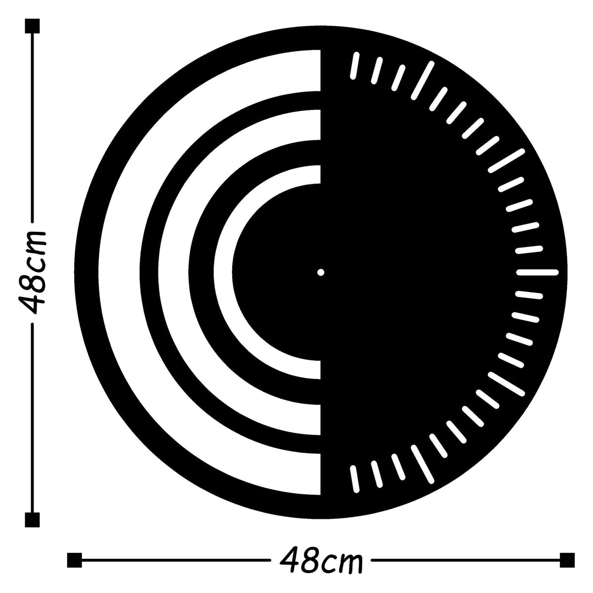 Watch-008 Dekoratif Metal Duvar Saati