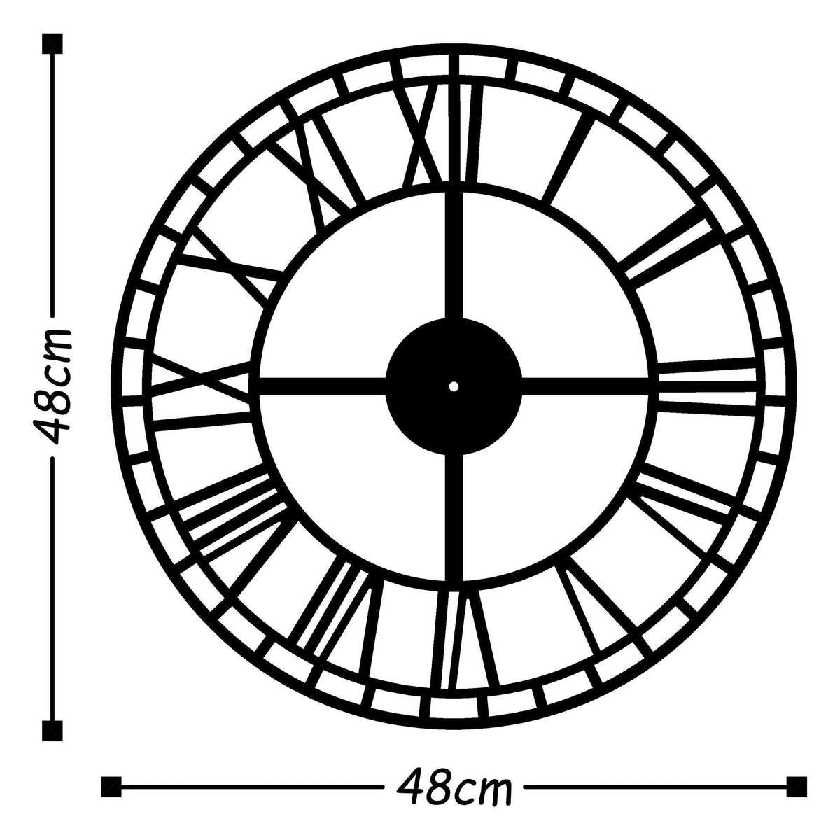 Watch-002 Dekoratif Metal Duvar Saati