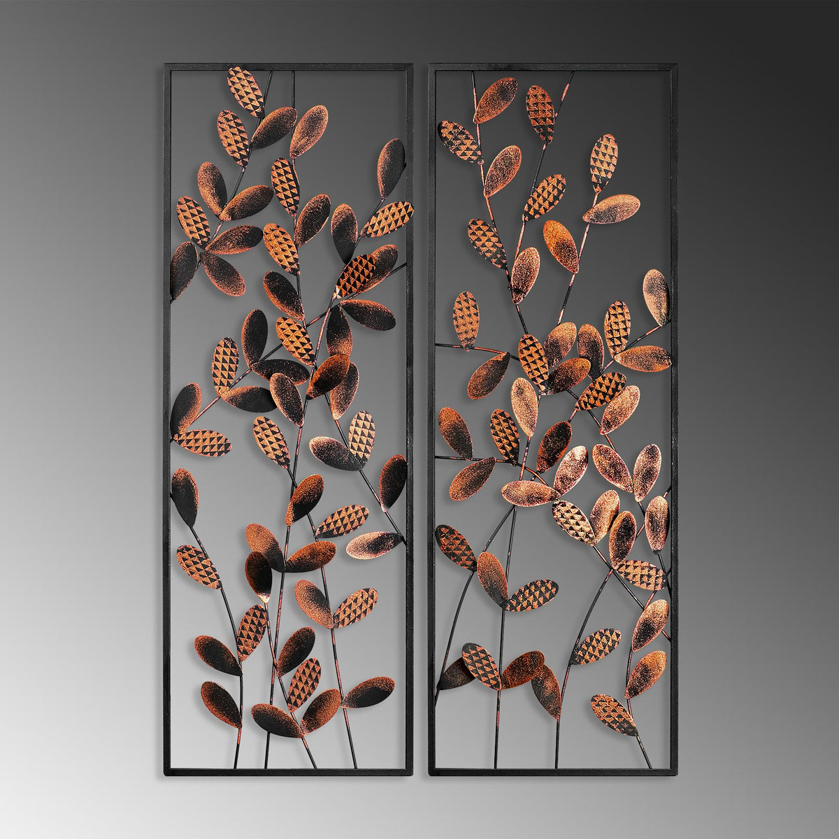 Bys-094-B Dekoratif 2'Li Metal Duvar Tablosu