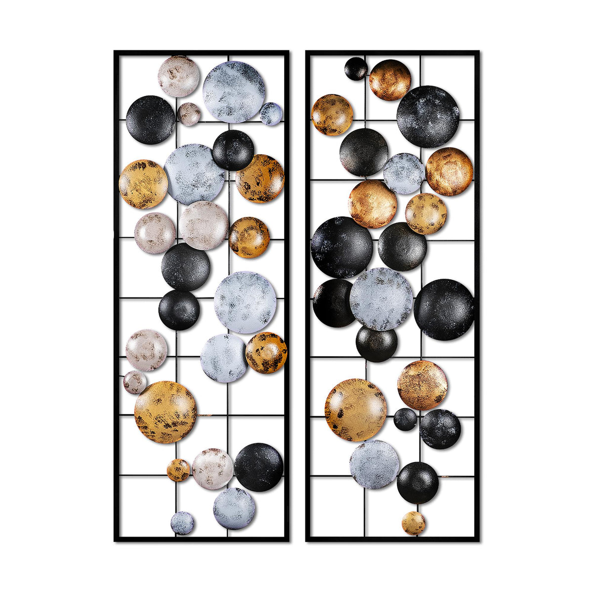 Bys-121 Dekoratif 2'Li Metal Duvar Tablosu