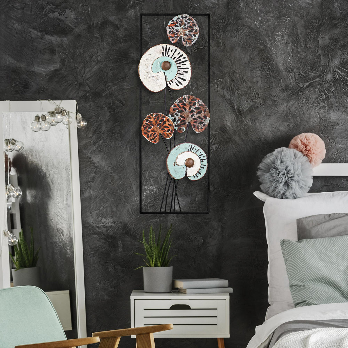 Bys-079-D Dekoratif Metal Duvar Tablosu