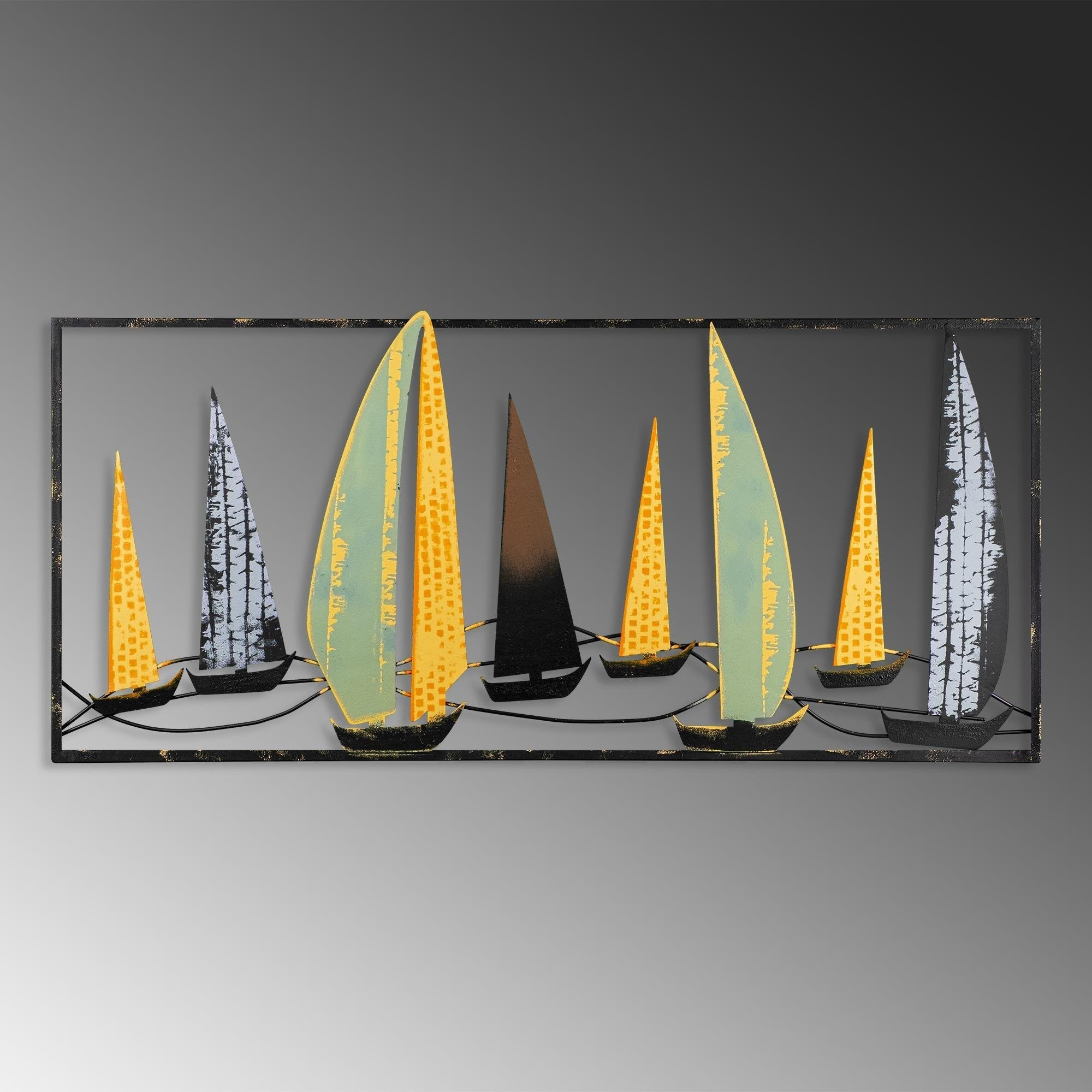 Bys-027-A Dekoratif Metal Duvar Tablosu
