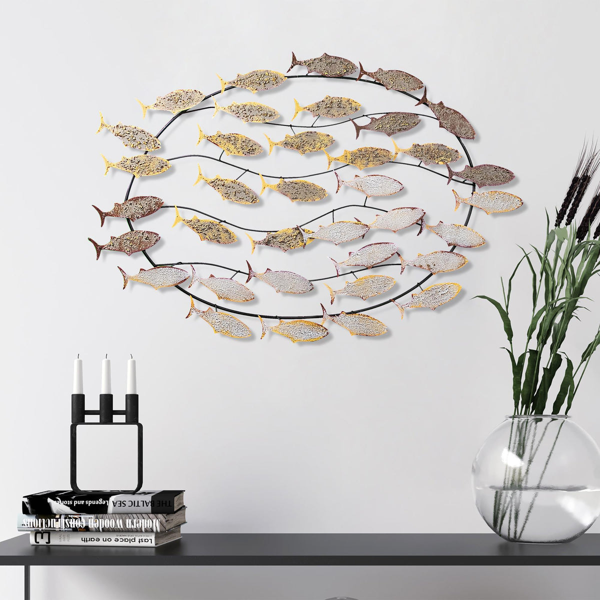 Bys-037-A Dekoratif Metal Duvar Tablosu