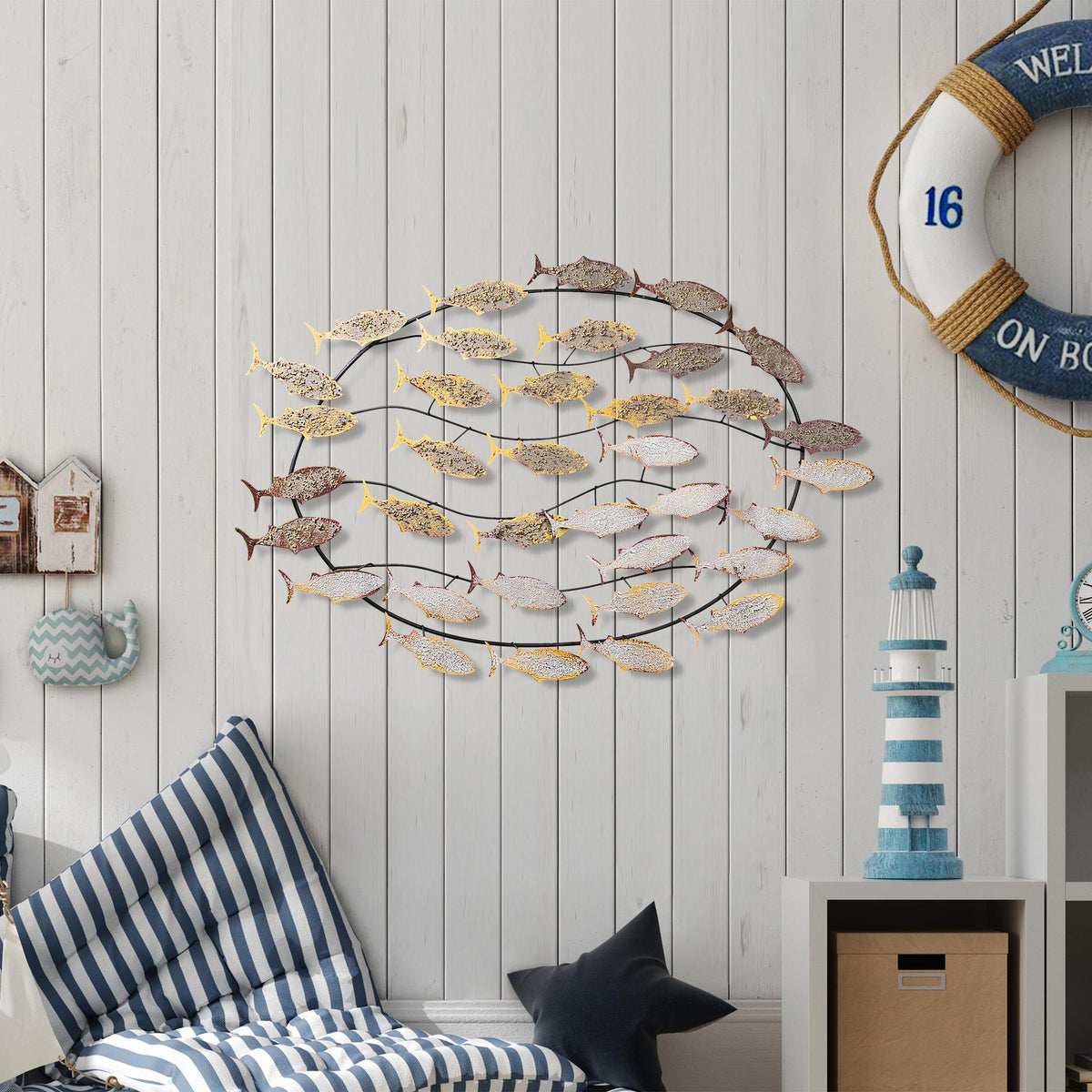 Bys-037-A Dekoratif Metal Duvar Tablosu