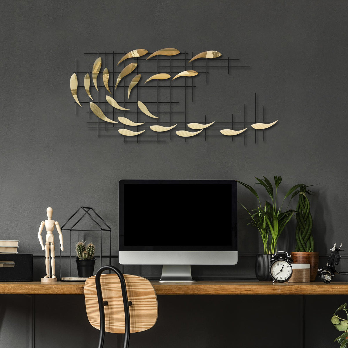 Bys-126 Dekoratif Metal Duvar Tablosu