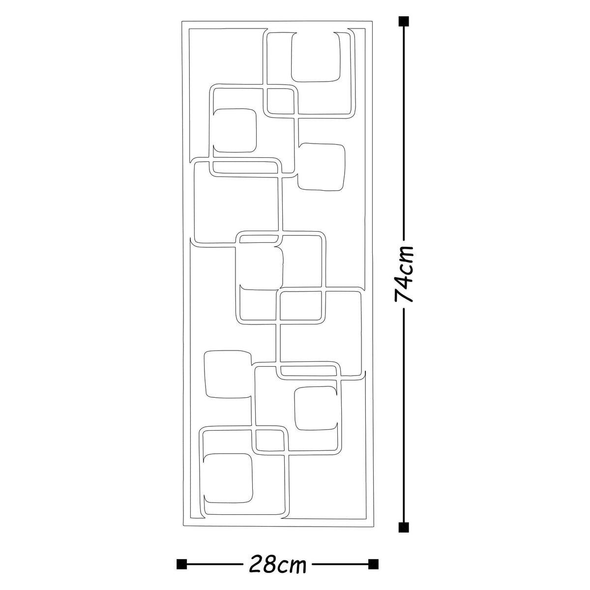 Bys-4019 Dekoratif Metal Duvar Tablosu