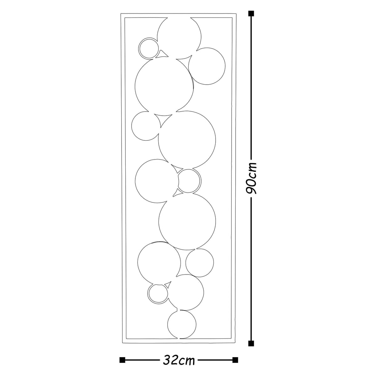 Bys-4021 Dekoratif Metal Duvar Tablosu