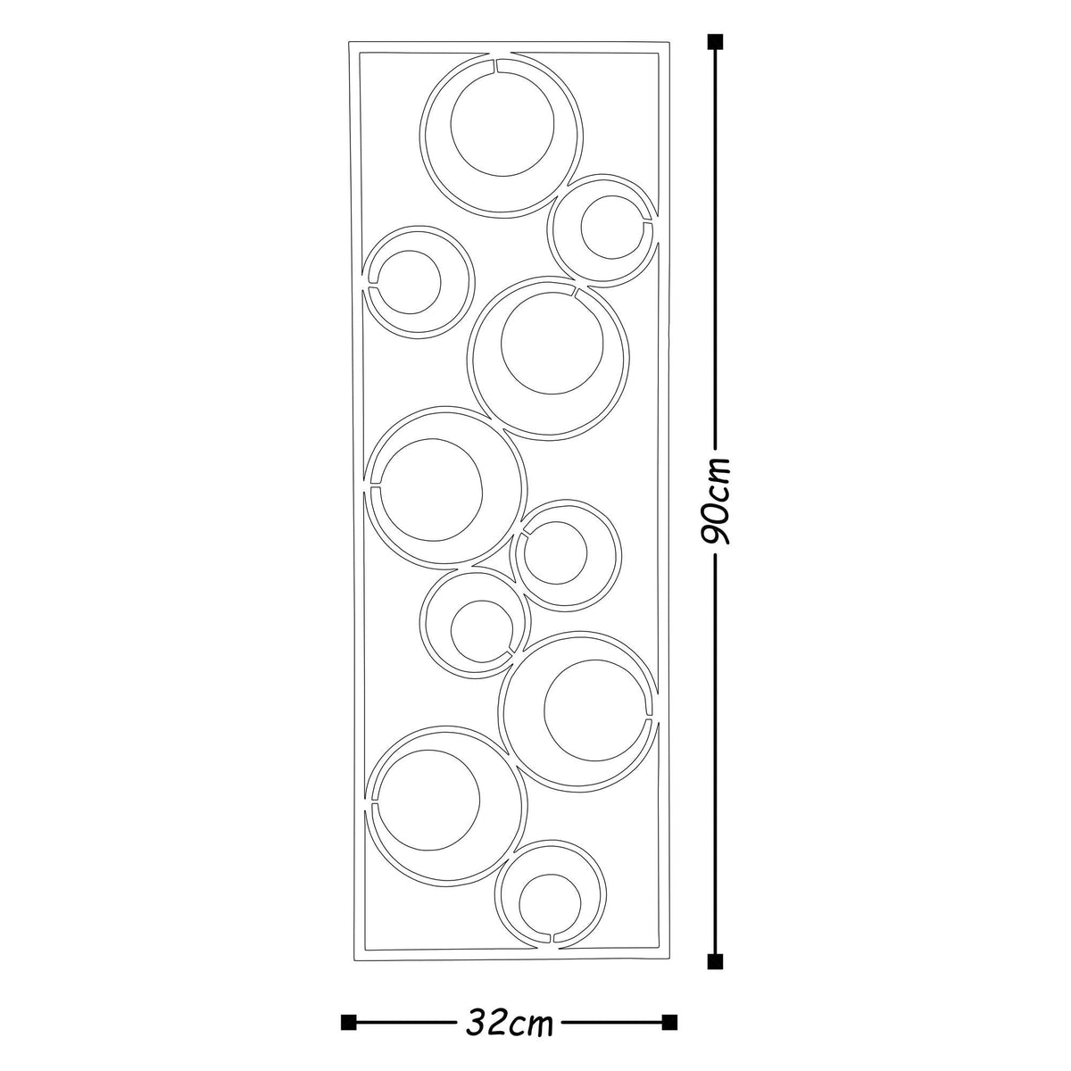 Bys-4011 Dekoratif Metal Duvar Tablosu