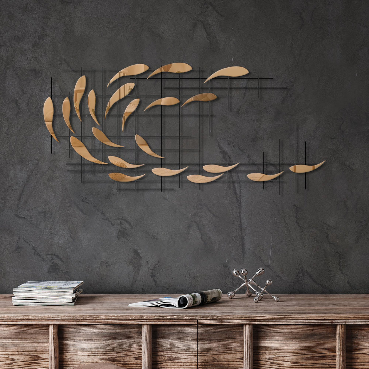 Bys-126-A Dekoratif Metal Duvar Tablosu