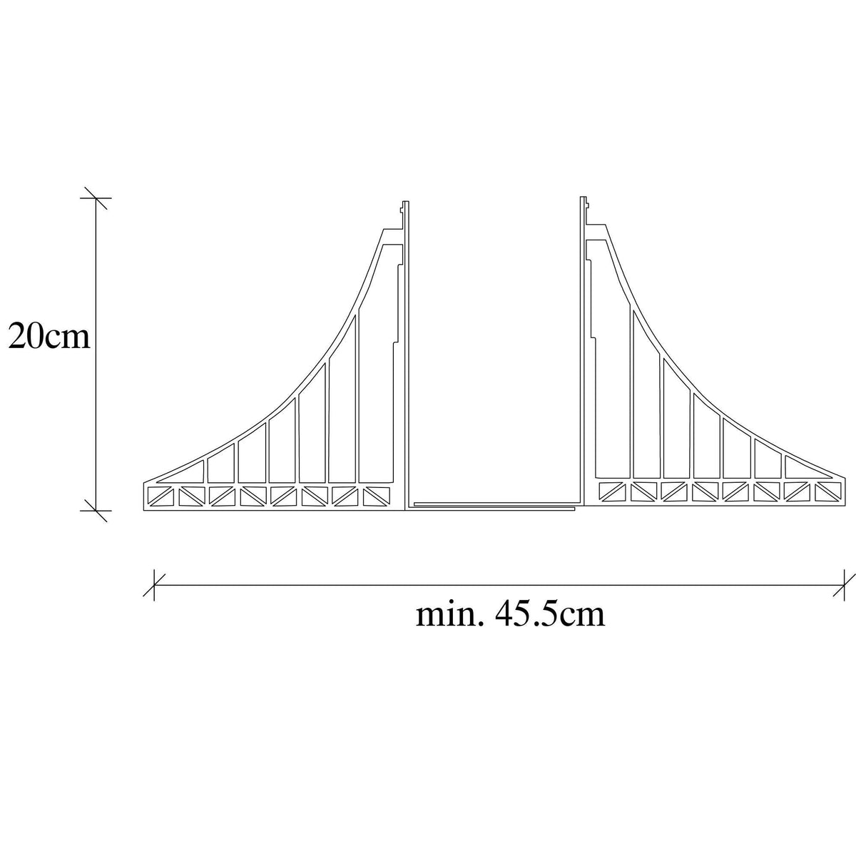 Kt-013 Dekoratif Metal Kitap Tutucu
