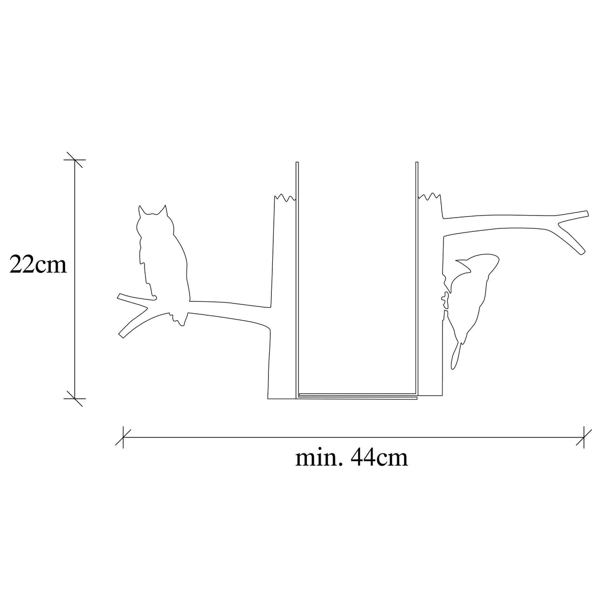 Kt-006 Dekoratif Metal Kitap Tutucu