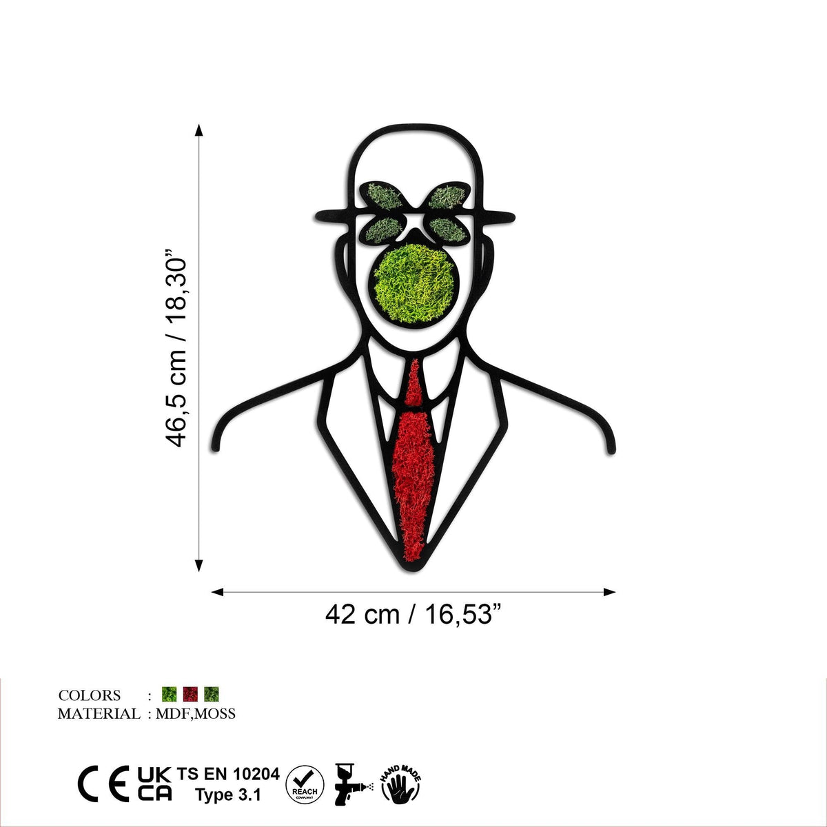 Yns-019 Dekoratif Yosun Duvar Tablosu