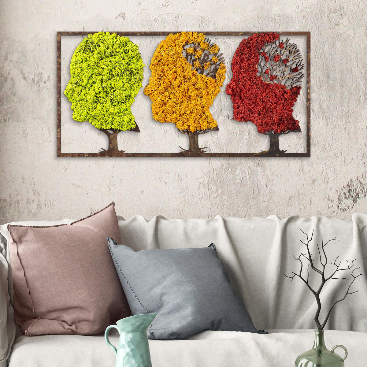 Yns-013 Dekoratif Yosun Duvar Tablosu