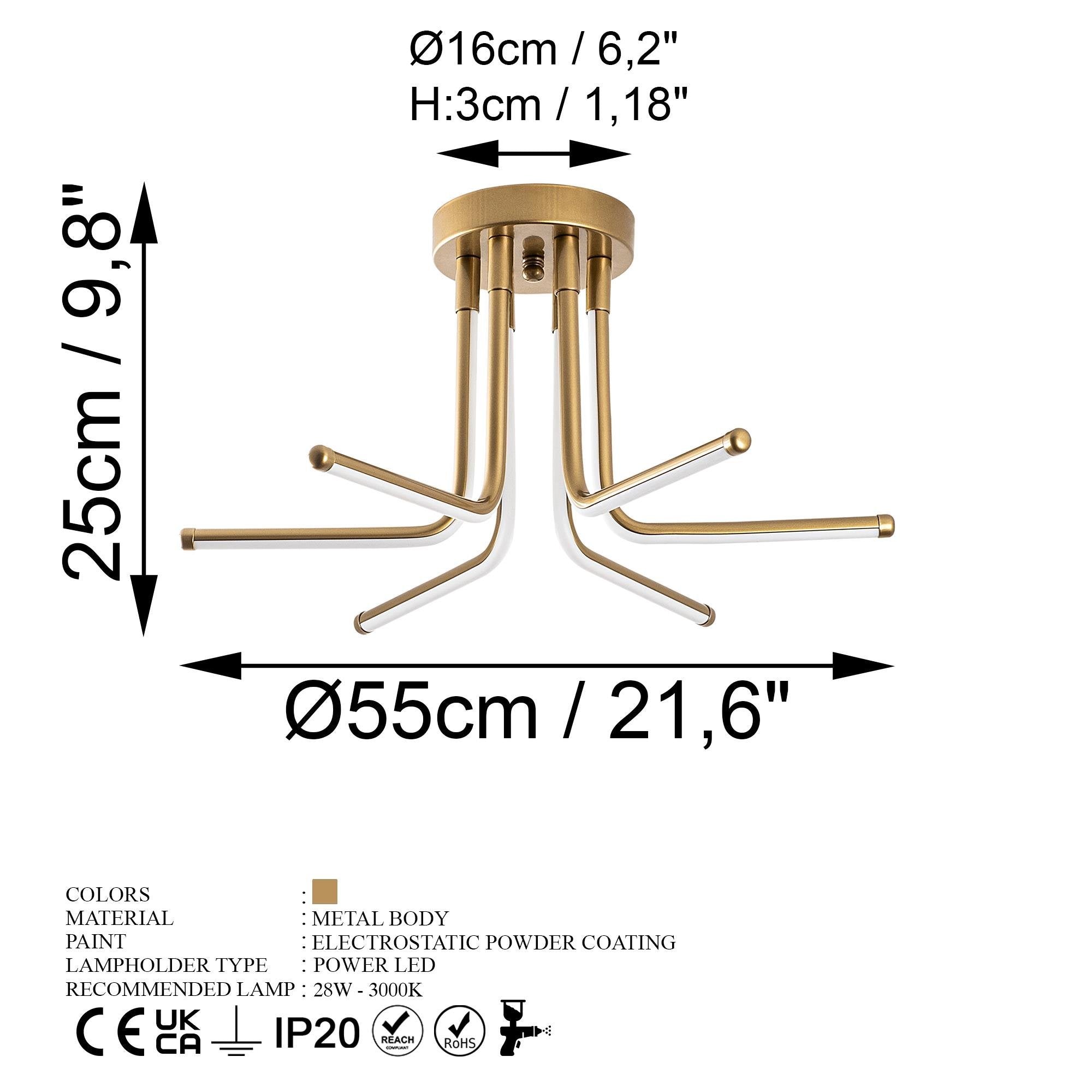 Enceladus 13675 Led Plafonyer Aydınlatma
