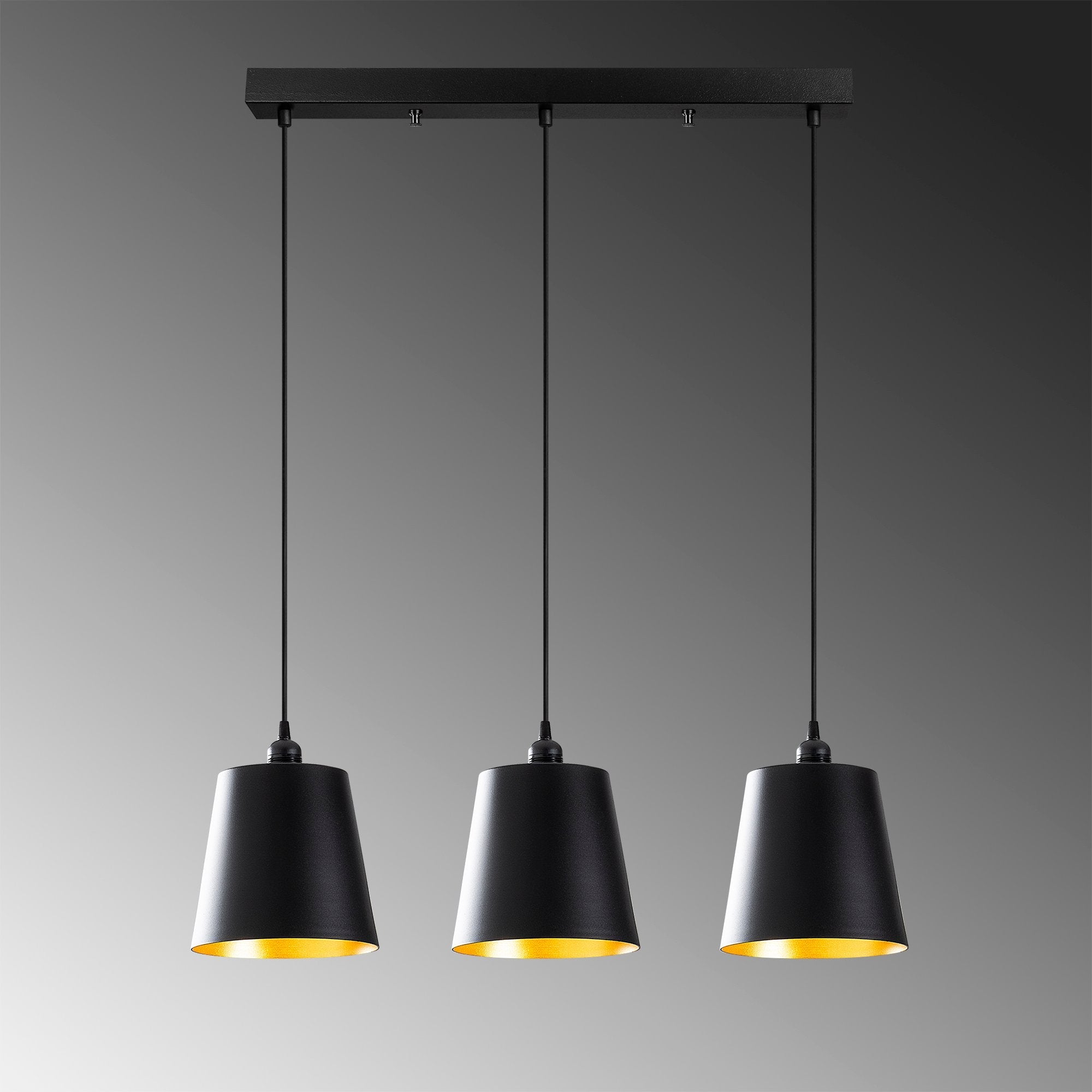 Grosbeak 196 Black 2 Sıvama Sarkıt Aydınlatma