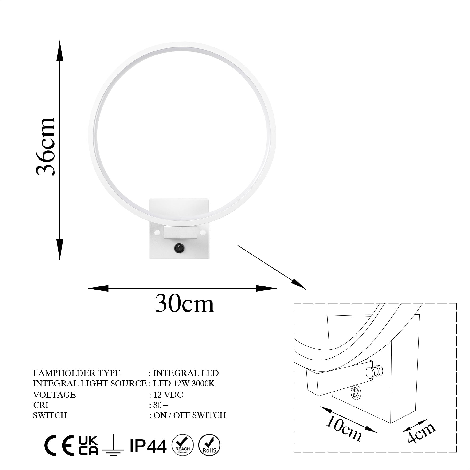 Irisara 13310 Led Aplik Duvar Aydınlatma