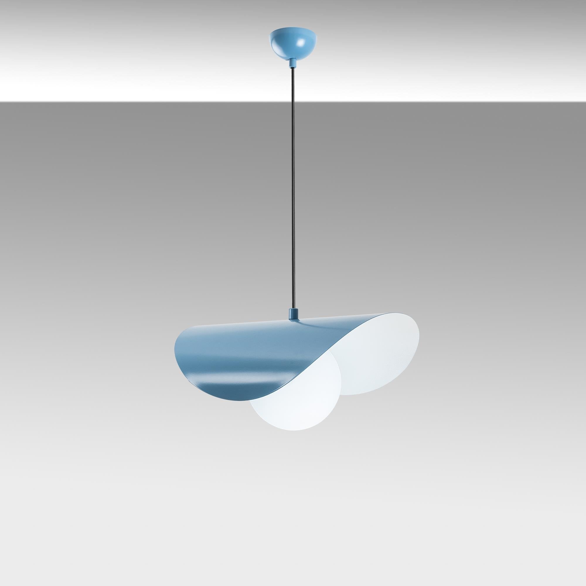 Marble 2866 Açık Mavi Cam Sarkıt Aydınlatma