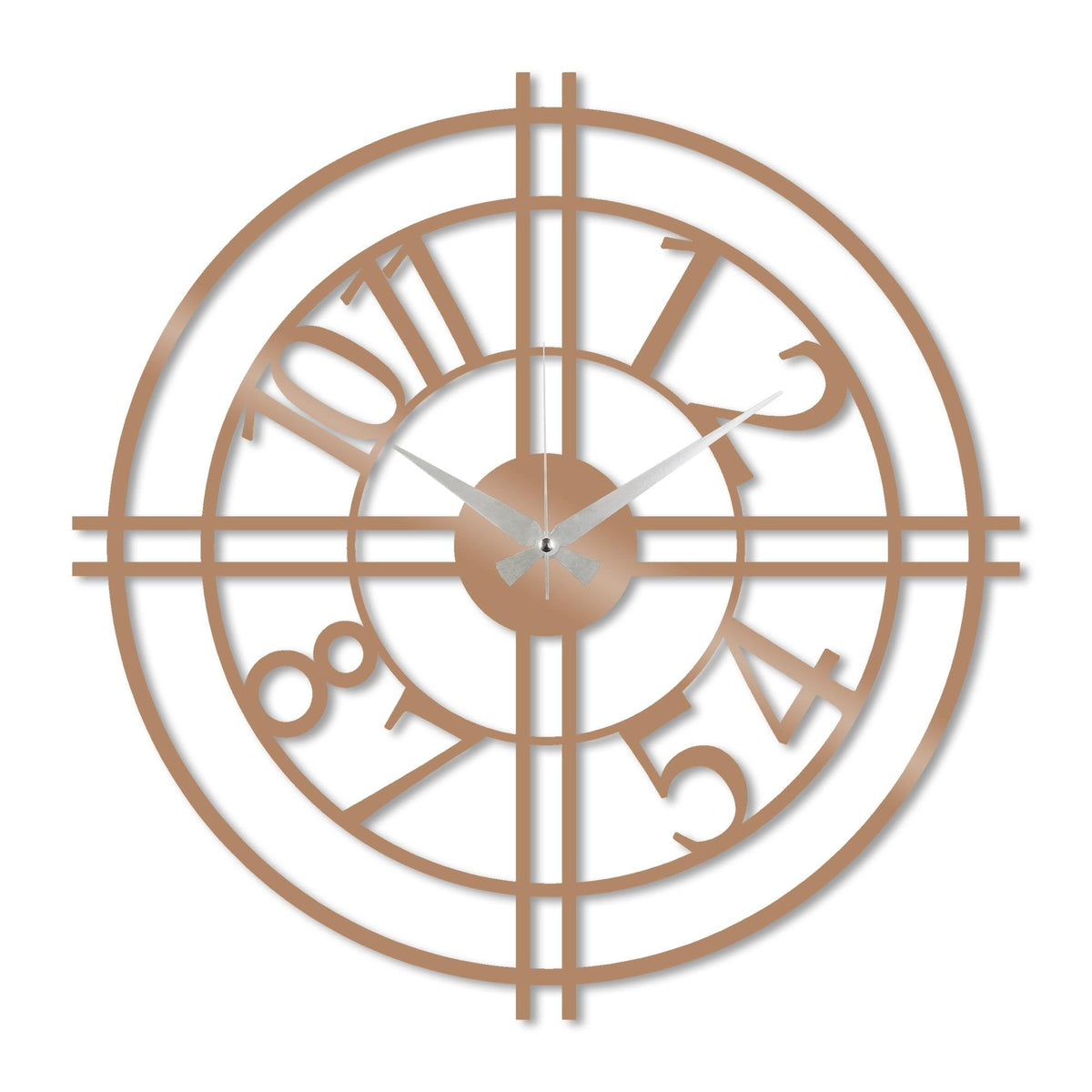 Watch-033-B Dekoratif Metal Duvar Saati