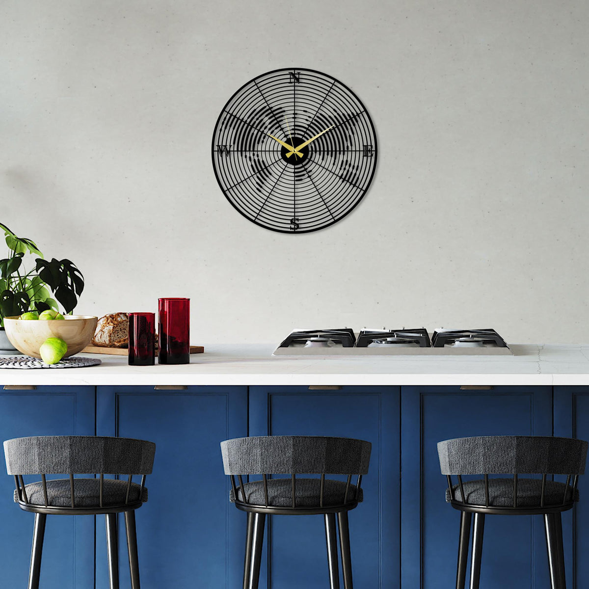 Watch-77 Dekoratif Metal Duvar Saati
