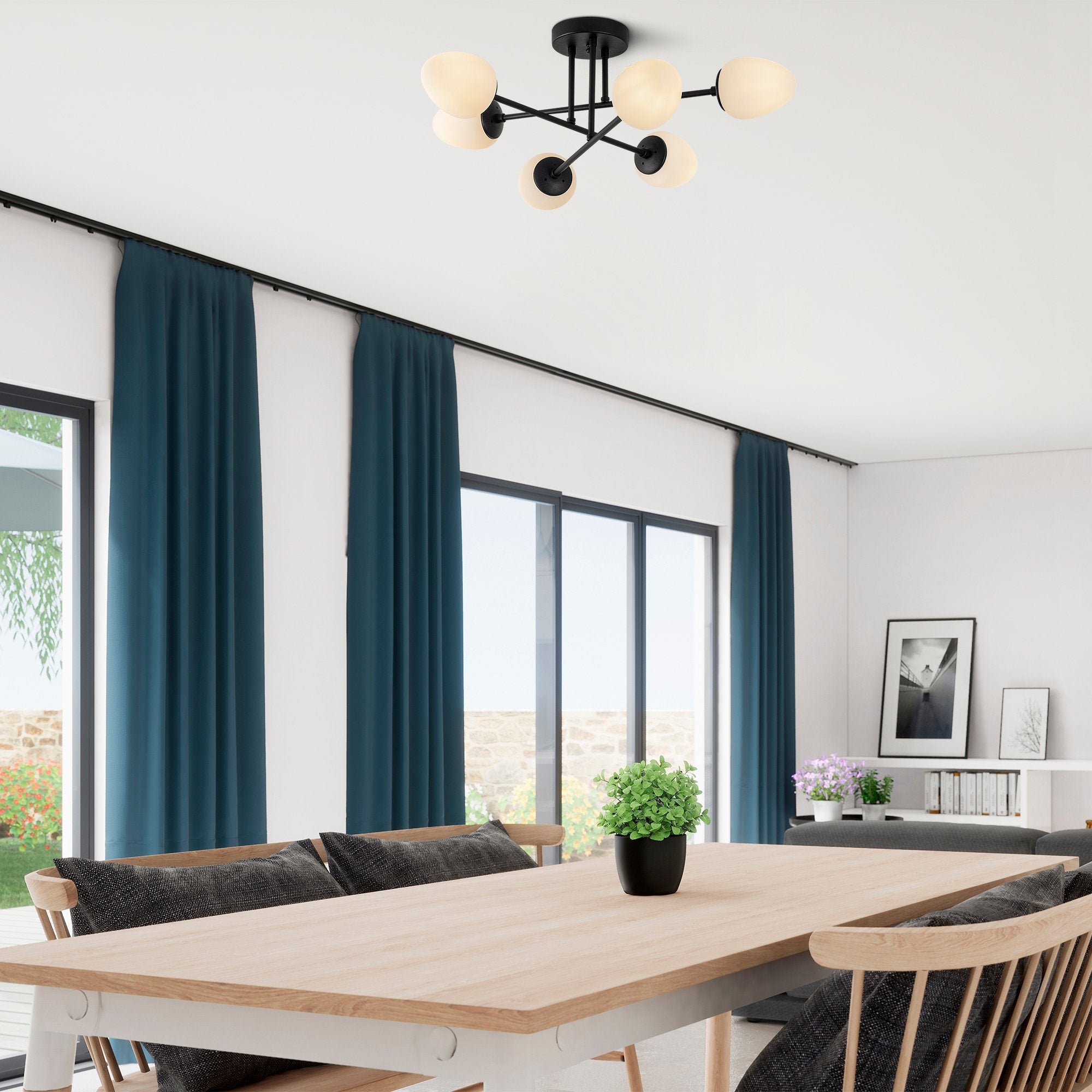Onyxara 10385 Cam Plafonyer Aydınlatma