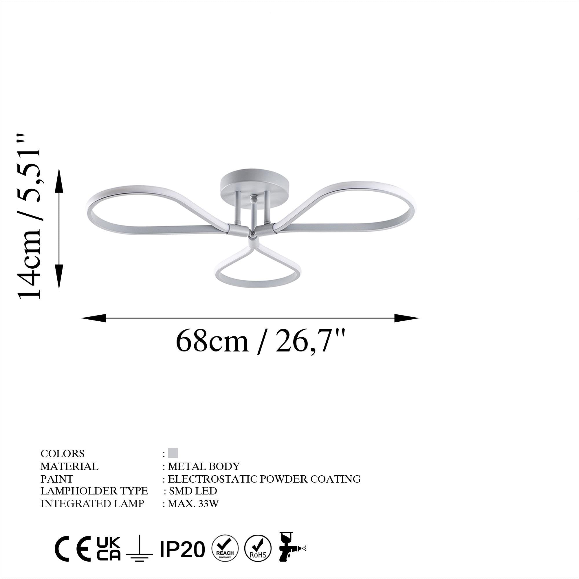 Raven 13543 Led Plafonyer Aydınlatma