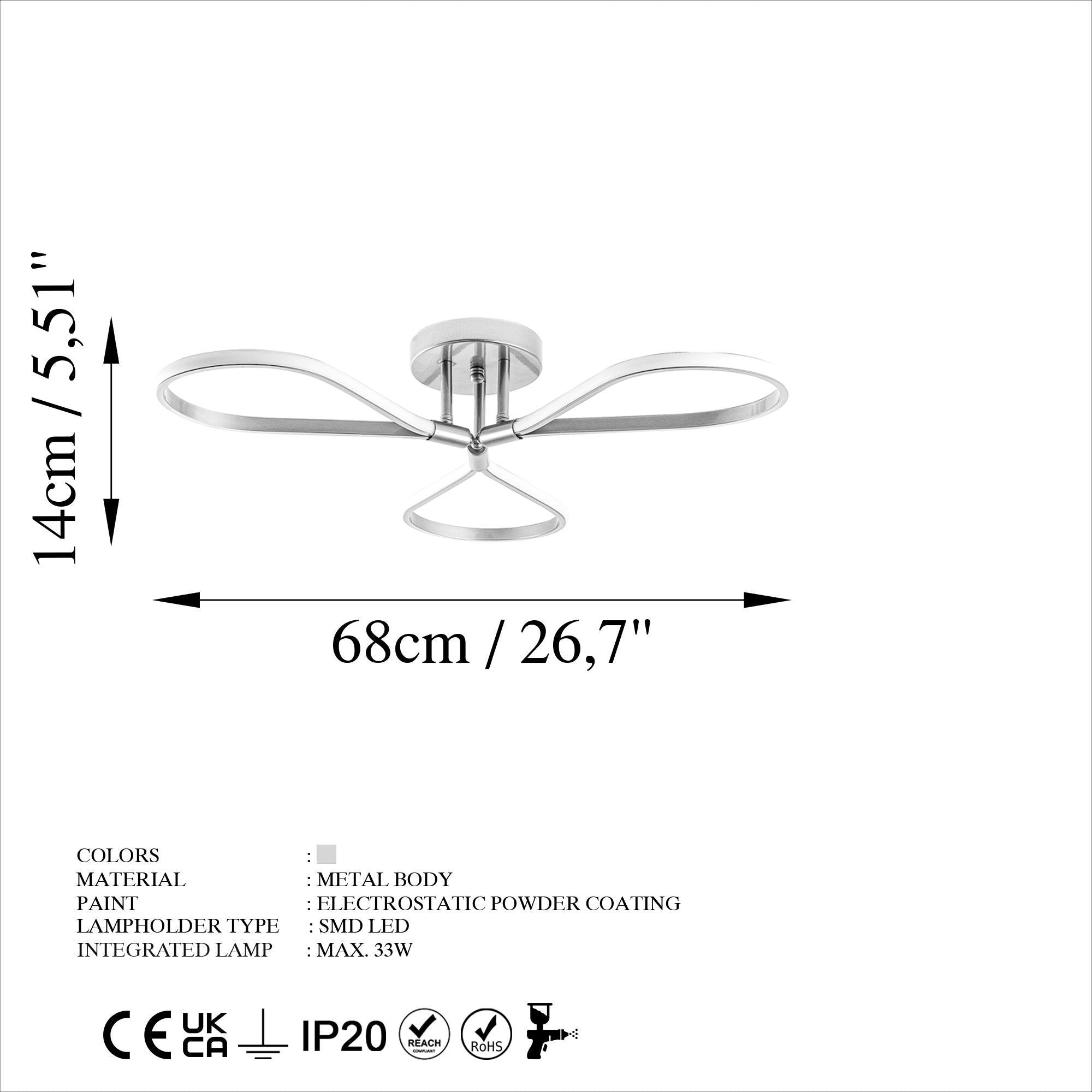 Raven 13544 Led Plafonyer Aydınlatma